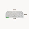 Muk Mat Synthetic Grass Medium Rounded Step Mat - 580 x 260mm - Light Grey