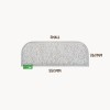 Muk Mat Synthetic Grass Small Rounded Step Mat - 550 x 260mm - Light Grey