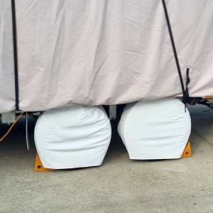ADCO Tyre Guards - White / Pair - Suits 762-813mm Diameter Tyres