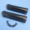 Extension Leg Covers - Black - 2 Pack - Suits Dometic 9700 Power Awnings